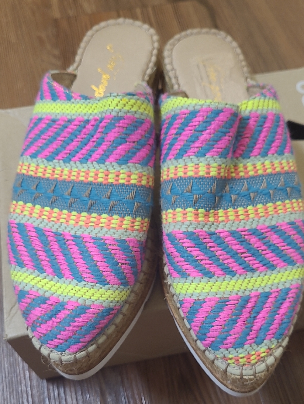 Free People Multicolor Woven‎ Espadrille Slip-On